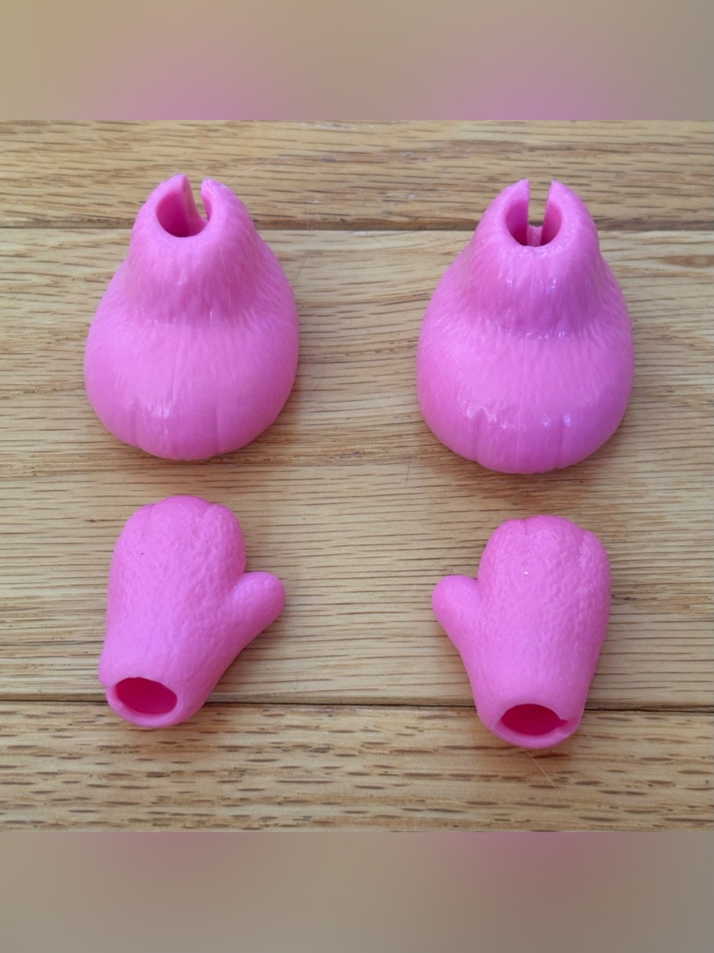 Barbie -Cutie Reveal- Mascot Doll Costume Pink Paws Booties & Mittens -Mattel